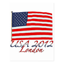 USA London 2012 Postkarte
