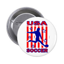 USA-Sterne N Stripes Fußball Anstecknadel