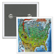 USA-Weihnachtskarte Buttons