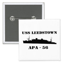 USS Leedstown - APA 56 - Knopf Button