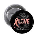 Uterine Krebs-Hoffnungs-Liebe-Heilung Button