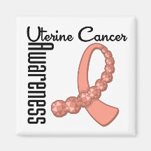 Uterines Krebs-Bewusstseins-Edelstein-Band Magnete