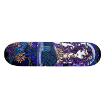 "Uxia" Dämmerungs-Mond-gotisches Meerjungfrau-Skat Skateboardbrett