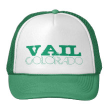 Vail Colorado einfacher grüner Hut Baseballmützen