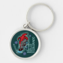 Vail Colorado Snowboarder keychain Schlüsselband