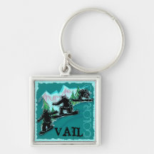 Vail Colorado Snowboarder keychain Schlüsselbänder