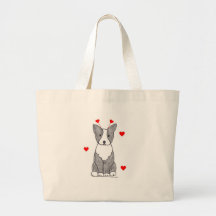 Valentine-Ohr-Boston-Terrier-Taschen-Tasche