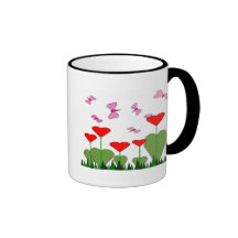 Valentinsgruß-Becher Kaffeetassen