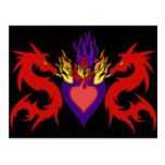 Valentinsgruß-Drachen Postkarten