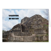 Valentinsgruß, ist Maya! Grußkarte