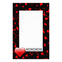 Valentinsgruß stationär personalisiertes druckpapier
