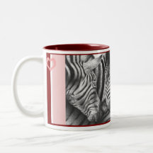 Valentinsgrußzebras-Becher Kaffeetasse
