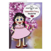 VALENTINSTAG - GEHEIMNIS-KAMERAD - GRUßKARTE
