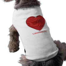 Valentinstag-Haustier-Hemd Haustierklamotten