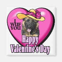 Valentinstag-Schäferhund Magnete