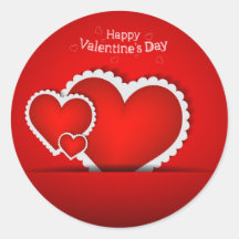 Valentinstagentwurf Aufkleber