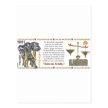 Valxart 1961 2021 MetalBull Tierkreis Waage Postkarte