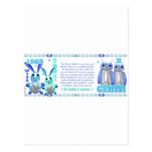 Valxart 1963 2023 WaterRabbit Tierkreis Zwillinge Postkarte