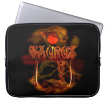 Valxart creepy zodiac born in Taurus Laptop Computer Sleeve