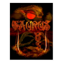 Valxart creepy zodiac born in Taurus Post Cards