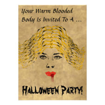 Vampire-Halloween-Party-Einladung