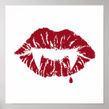 Vampirs-Kuss-Druck Poster