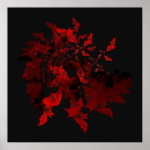 Vampirs-Schläger-Rot-Plakat