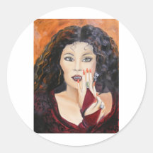 Vampyre Runder Sticker