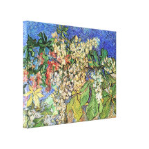Van Gogh; Blühende Kastanien-Niederlassungen Gespannter Galeriedruck
