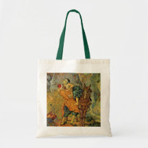Van Gogh der gute Samariter, Vintager Impressionis Tragetaschen