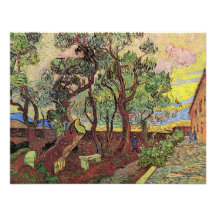 Van Gogh; Ecke von St Paulkrankenhaus und -garten Ankündigung
