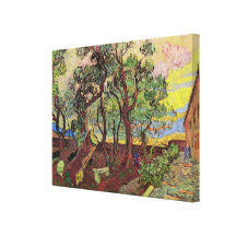 Van Gogh; Ecke von St Paulkrankenhaus und -garten Leinwanddruck
