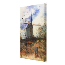 Van Gogh; La Galette (Windmühle) Le Moulin de Leinwand Drucke