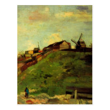 Van Gogh; Montmartre: Steinbruch, die Mühlen Postkarten