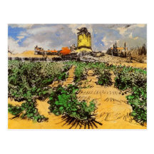 Van Gogh; Mühle von Alphonse Daudet bei Fonteviell Postkarten