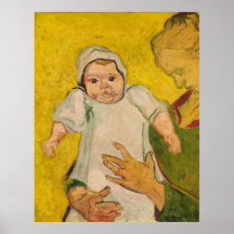 Van Gogh "Mutter Roulin und ihr Baby" (1888) Plakate