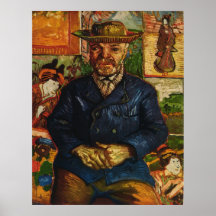 Van Gogh "Porträt von Père Tanguy" (1887) Posterdrucke