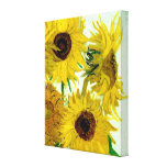 Van Gogh: Sonnenblume-Vintage feine Kunst des Vase leinwanddrucke
