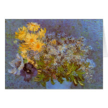 Van Gogh; Vase mit Fliedern, Gänseblümchen und Ane Karte