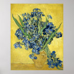 Van- GoghStillleben-Vase mit Iris-schöner Kunst Plakat
