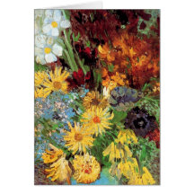 Van- GoghVase mit Gänseblümchen-Gruß-Karte