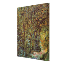 Van- Goghweg im Holz, Vintager Impressionismus Leinwand Druck