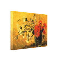 Vase mit Gartennelken durch Vincent van Gogh Galerie Falt Leinwand