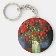 Vase mit roten Mohnblumen Vincent van Gogh Schlüsselband
