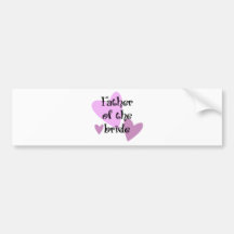 Vater der Braut Autosticker