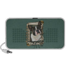 Vatertag - Steintatzen - Boston Terrier Mini Speaker