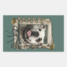 Vatertag - Steintatzen - Bulldogge Sticker