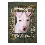 Vatertag - Steintatzen - Pitbull Welpe - Petey Karten