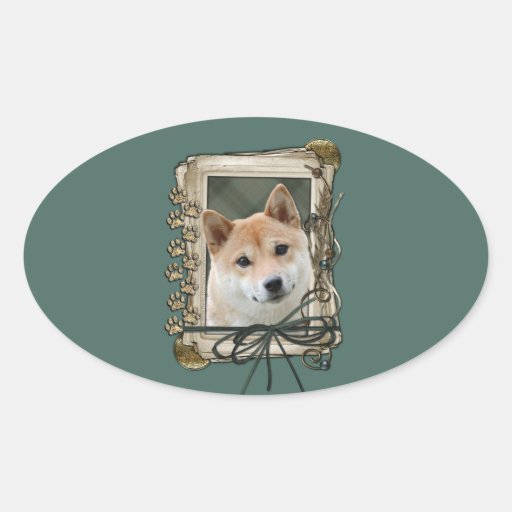 Vatertag - Steintatzen - Shiba Inu Stickers