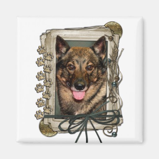 Vatertag - Steintatzen - Vallhund Kühlschrankmagnete